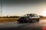 Lexus GS F Gloss Black on Vossen Wheels (HF-3) 2019 года